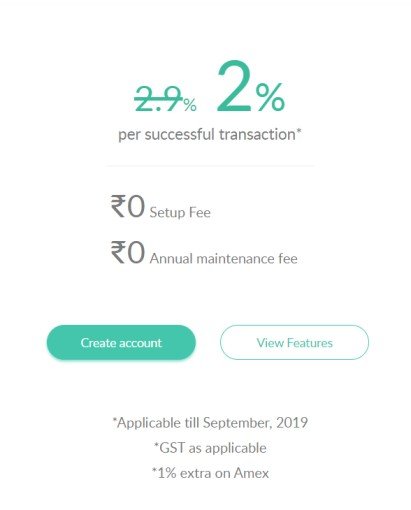 PayUMoney Charges